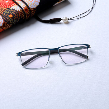 [镜框8克]无螺丝超轻大框商务近视镜 大脸镜框镜架 男女方框眼镜 防