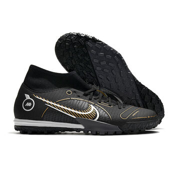 小李子刺客14mds配色tf碎钉次顶高帮足球鞋男人造草训练缓震球鞋 皮革