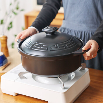 烧宝 干烧不裂陶瓷砂锅煲汤锅炖汤锅家用传统土沙锅瓦煲 汉风平煲4.