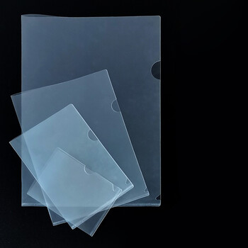 兰衍 单页夹 透明 文件夹单片夹保护套两边封套资料夹 l型文件套 a7