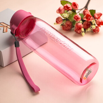 特百惠(tupperware) 水杯塑料杯乐活乐动随心壶750ml 柔桃粉