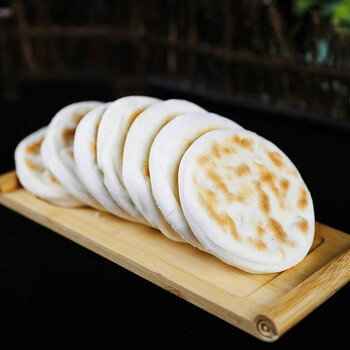 白吉馍白吉饼肉夹馍农家手工烧饼老面发酵小麦粉面点加大30个装约80g