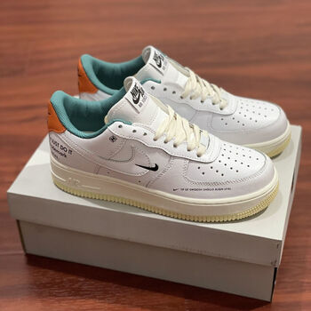 公司级空军一号白灰金迷你钩af1寿桃低帮双钩休闲男女板鞋cz027dm