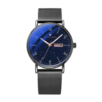 迪士尼disney手表满天星男生时尚潮流防水初高中生考试夜光石英表星空