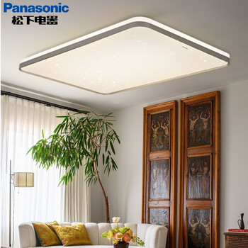 松下panasonic落夕客厅繁星led吸顶灯适悦光遥控调光调色客厅灯110w落