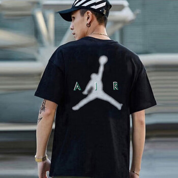 nike耐克t恤男子夏季新款airjordan后背大标飞人图案篮球训练短袖dx