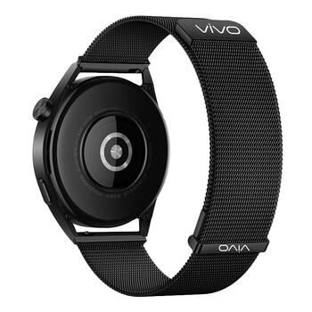 适用双磁吸黑色 适用vivowatch2代46mm表带22mm