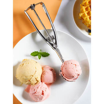 百圣牛冰淇淋勺子挖球器家用不锈钢冰淇淋勺创意雪糕冰激凌球挖勺子