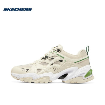 skechers斯凱奇二代機甲鞋夏季男子復古網布透氣緩震運動鞋 894127-nt