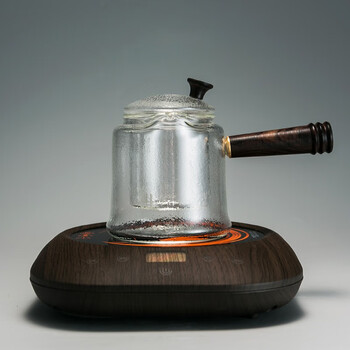 容山堂养生壶玻璃煮茶器蒸汽茶壶普洱黑茶煮茶电陶炉家用耐热侧把烧
