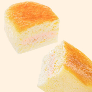 三只松鼠半熟芝士面包早餐糕点点心办公室零食小吃原味160g2