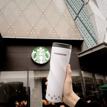 星巴克starbucks杯子不锈钢304保温杯螺旋渐变咖啡杯高颜值学生情侣