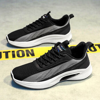 鸿星尔克erke男鞋春秋款网面透气休闲运动鞋男款超轻减震跑步鞋男士