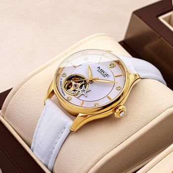 【七夕情人节礼物送老婆】瑞士认证米格(mige)手表女机械表女士手表