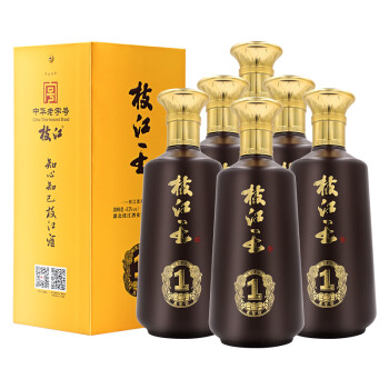 枝江 真年份枝江王1 柔雅白酒 42度500ml*6瓶 整箱装