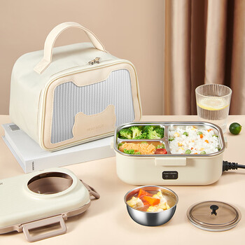 singed免注水加热饭盒电热便当盒上班族带饭自热神器保温饭盒可加热