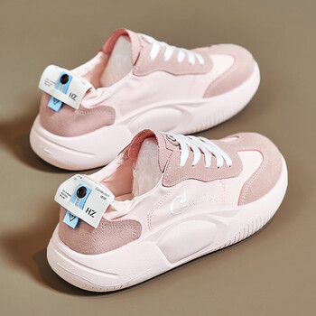 帆布鞋低帮童鞋女秋季新款10女孩鞋子15大童单鞋初中少女板鞋粉色36码