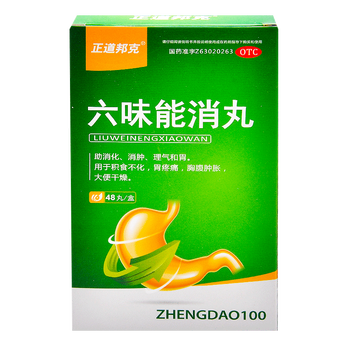 正道邦克 六味能消丸 48丸 助消化 消肿 两盒装