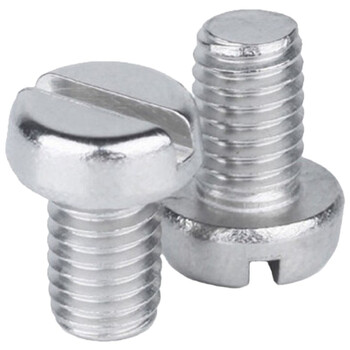 牧栖 一字螺丝 304不锈钢一字槽圆头螺钉开槽圆柱头螺丝 一字螺丝 m5