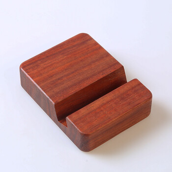 简梓 手机座 创意手机支架平板支架学生桌面简约榉木懒人通用手机底座