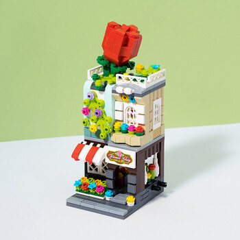 名创优品miniso积木浪漫街景玩具拼装儿童孩子趣味休闲拼图玩具童心