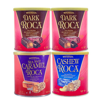 美国ALMOND ROCA乐家杏仁糖793g扁桃仁糖284g进口喜糖822g年货送礼 多款可选 乐家糖3口味4罐装（2021年12月左右到期 ...