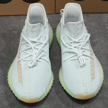 椰子鞋男350休闲跑步鞋黑天使软底莆田运动鞋情侣鞋 亚洲海盐(bt高