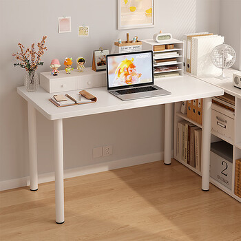 翰策电脑桌家用书桌卧室简约落地加厚18mm台面学习桌现代简易电脑桌