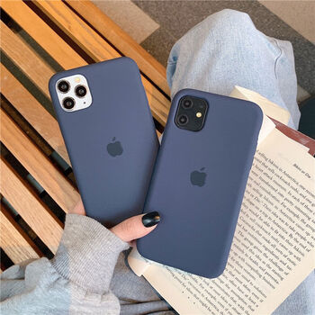 硅胶手机壳iphone11网红x超薄壳7plus纯色xr防摔8p乔鸟午夜蓝苹果xr