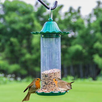 短云小鸟喂食器金属小鸟喂鸟器野外阳台别墅户外悬挂式防雨布施喂食器