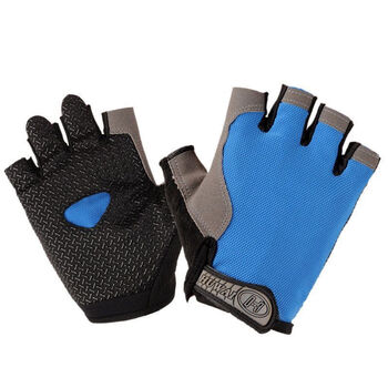 飞盘手套健身手套飞盘半指男女情侣冰丝薄款瑜伽房哑铃单杠防滑耐碟网