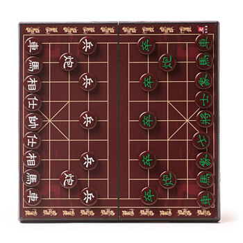 象棋象棋仿玉石磁性象学生家用水晶折叠式棋盘透明棋直径3厘米玛瑙红
