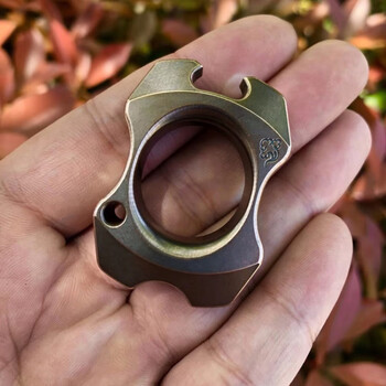 指虎钛合金 kasfly凯撒钛合金青铜指虎开瓶器多功能工具创意礼品豌豆