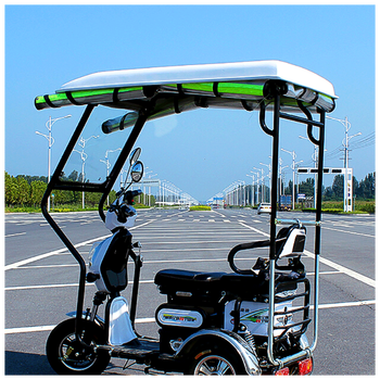 qefh电动三轮车雨棚老年全封闭夏季遮阳棚小型电瓶车篷小巴士车棚透