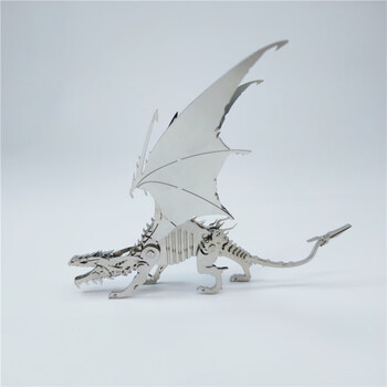 3d立体金属拼图不锈钢拼装模型送男友大男孩的节日生日礼物冰龙拼装版