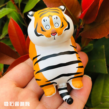 胖虎不二马小铺迷你公仔表情包盲盒小老虎摆件胖虎绝望拆盒确认预售本
