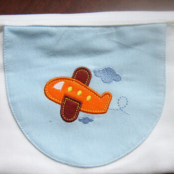 纱布超大码隔汗巾 幼儿园学生隔汗巾婴童 六层超大(41长27宽) 飞机