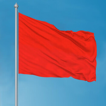 卓玛诗雅 定做五色旗 运动会彩旗飘旗刀旗纯色旗空白彩旗红旗蓝色旗