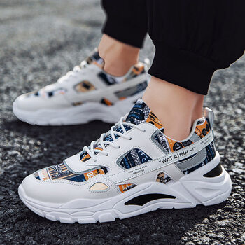 好看好穿舒服的鞋子男潮鞋2021新款青少年初中生运动鞋秋春季潮流百搭