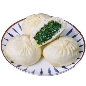 手工薄皮肉包早餐速冻冷冻即蒸方便速食大包子早点野菜荠菜包100g10个