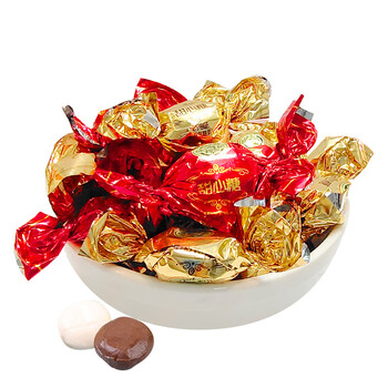 徐福记糖果 甜心糖太妃糖婚庆喜糖奶油巧克力味奶糖 混合口味500g