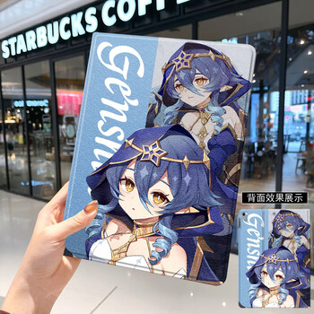 原神适用华为平板matepad11保护套v8pro壳带笔槽荣耀8畅享2三折vivo