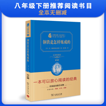 钢铁是怎样炼成的 新版 经典名著 大家名译（无障碍阅读 全译本精装 ）八年级下册阅读