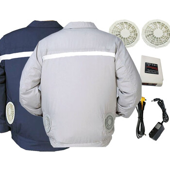 ekae30000毫安锂电池2022新空调服男降温防暑风扇工作服女充电制冷大