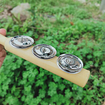 儿童奥尔散响类玩具 4铃/6铃板镲摇铃 幼儿园音乐课节奏打击乐器 多种