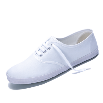 恺吉锐国途青岛白网球鞋白帆布鞋休闲运动跑步小白鞋男女学生鞋 白色