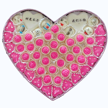 情人节礼物巧克力礼盒装定制刻字diy心形礼盒女友朋友生日礼物d款改字