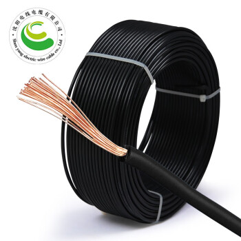 沈阳电线电缆有限公司-ZR-RV-450/750-1X2.5mm²国标铜芯阻燃多股软电线 95米/捆 黑色