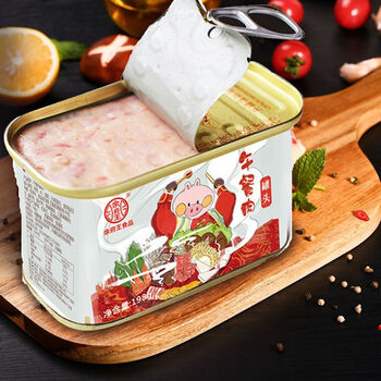 derenruyu优质红烧肉猪肉罐头开罐即食肉类罐头方便速食食品午餐肉
