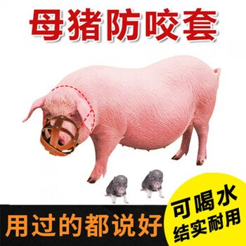 其六母猪防咬套仔猪神器猪嘴套防咬母猪嘴套马牛羊防吃东西猪用中号嘴